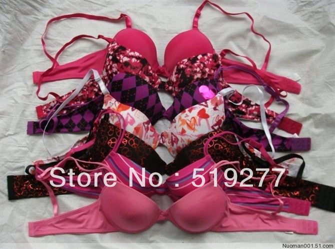 Wholesale -50 pcs HOT Women's Sexy Lace bra 70B 75B 80B 85B 90B 95B,mix colour and Mixed size