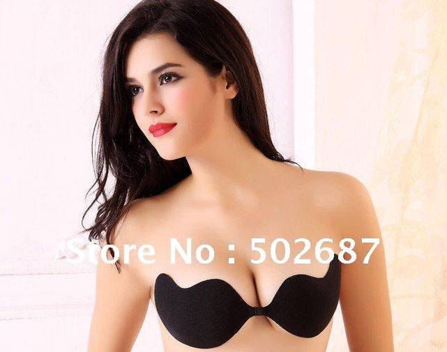 Wholesale 50pcs/lot-Women's self adhesive bra,Invisible Self stick Bust Bra Push Up Insert Pad Enhance free shipping