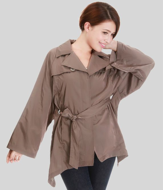 wholesale 6 pces coffee spring autumn women female lady casual OL new arrival coat trench outwear top clothes WM2066