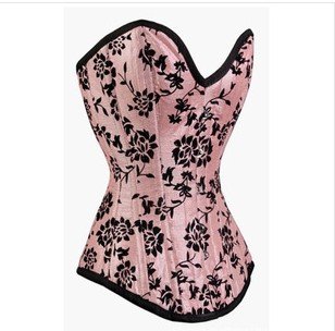 Wholesale - 6pcs/lot Pink Lace Push Up Corset & Bustier underwears