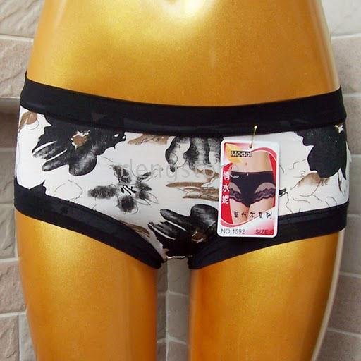 wholesale 8 pcs modal Chinese flower print panties underwears -free shipping