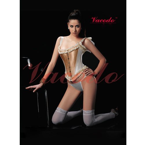 Wholesale 8pcs/lot  Sexy Boned Vintage Lace Up Corset G-String Lingerie Size S L M A810 Free Shipping 20305