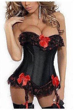 Wholesale and retail sexy corset  with push up