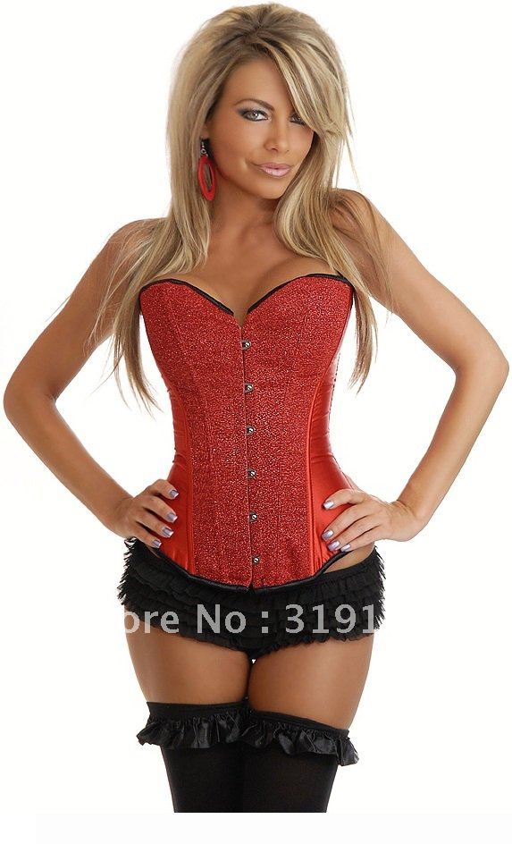 Wholesale and retail  Sexy  up Steel Bustier G-String Corset AB974