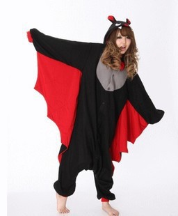 Wholesale bat Kigurumi Pyjamas  suits Cosplay Costume Adult Garment polar fleece stitch cartoon animal sleepcoat