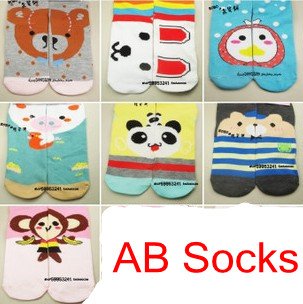 Wholesale Cartoon AB socks / Lovely AB socks (Long Size) Women Socks / free shipping