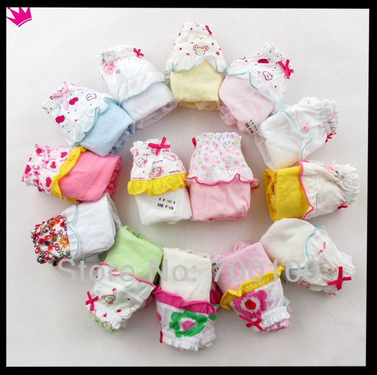 wholesale Children's Underwear Baby Bread Pants Baby Trousers Baby Briefs,girls panties 100% cotton