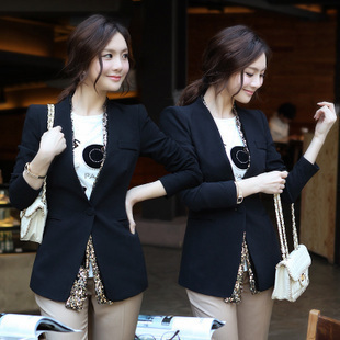 Wholesale clothing 2012 autumn women's slim paillette blazer suit outerwear