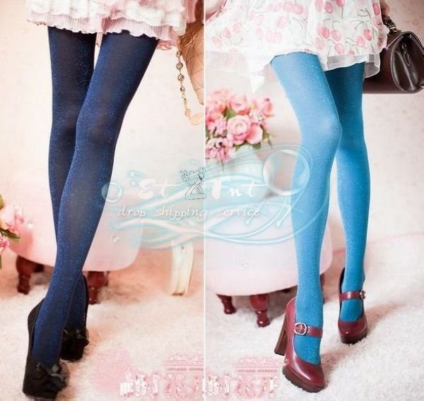 Wholesale Fashion autumn and winter Liangsi thick section was thin stripes pantyhose stockings primer socks