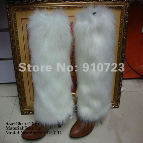 Wholesale - Fashion hot sale high quality faux fur leg warmers winter warm foot cover / Faux Fur Foot Cover XH3150111