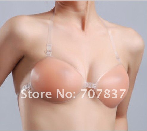 Wholesale fashion Invisible Silicone bra with strap freebra A B C D Cup with opp packing DHL-FEDEXfreeshipping