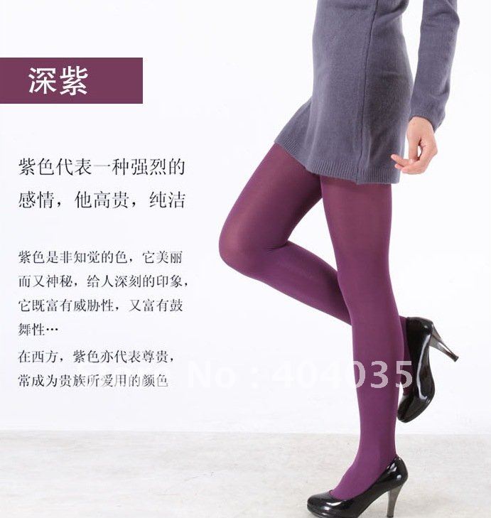 wholesale fashion velvet tights pantyhose women stockings 200D 10 colors Free shipping