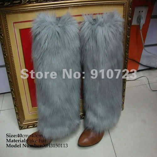 Wholesale - Faux Fur Leg Warmers Foot Cover Wholesale  Socks Cover Fashion hot sale high quality faux fur winter warm XH3150113