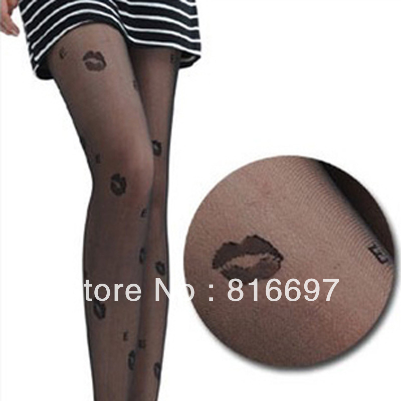 wholesale, female sexy stockings rompers jacquard black stockings  pantyhose stovepipe socks