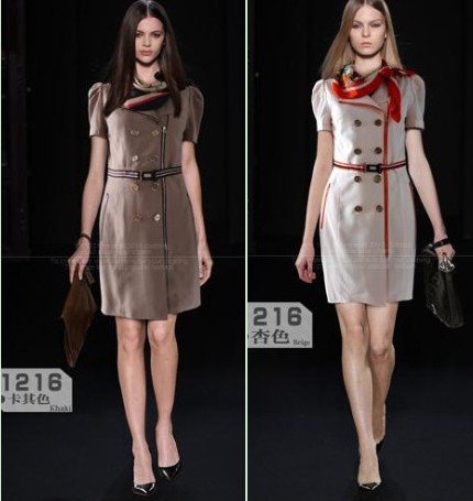 wholesale  Free shipping 2012 new arrived   short sleeve women work dress 4 color have scarf