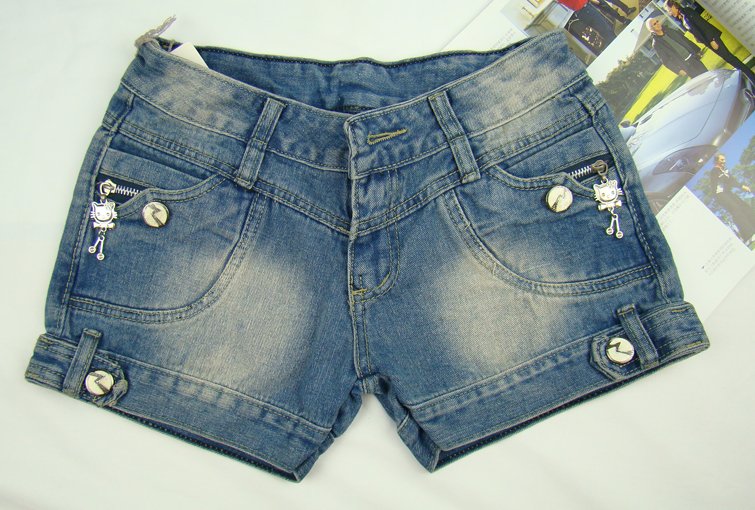 Wholesale Free Shipping 2012 new summer details of the real shot nostalgia simple classic women's denim shorts, 815 #