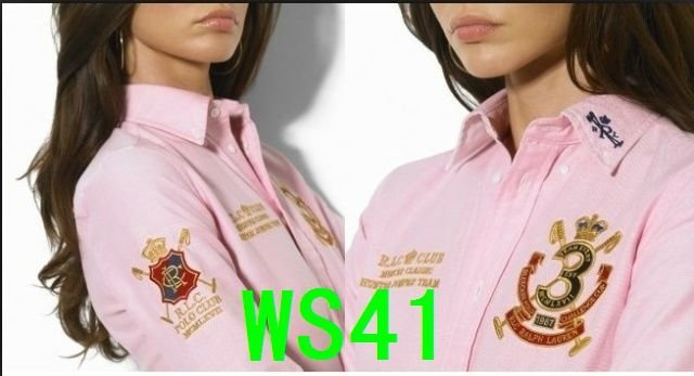 wholesale-  Free shipping Brand New hot 10pcs/lot  2012 Women's cotton Fashion long sleeve polo Shirt  t-shirts