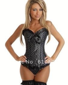 WHOLESALE +Free shipping + cheap  Black jacquard  lingerie,Elegant design  corset lingerie sexy corset S,M,L,XL,XXL