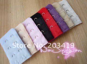 wholesale free shipping Ladies  2 Hooks Bra Strap Extender hook clip perfect Nude ADJUSTABLE BELT buckle multi color available