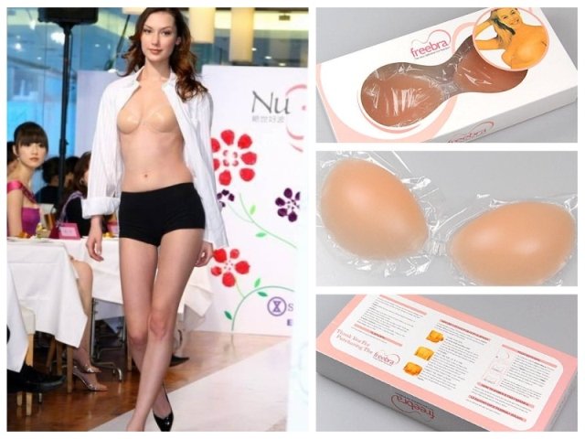 wholesale,free shipping, Silicone Invisible Self Adhesive Strapless Bra Reusable Size A,B,C,D