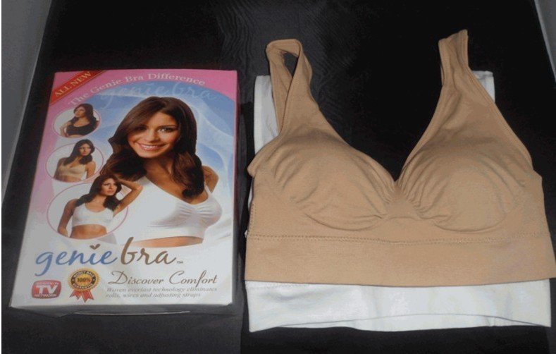 Wholesale:Genie Bra Seamless Adjustment Bra with Removable Pads with Retail Box Packing 30pcs/lot(1 set=3pcs) free shipping