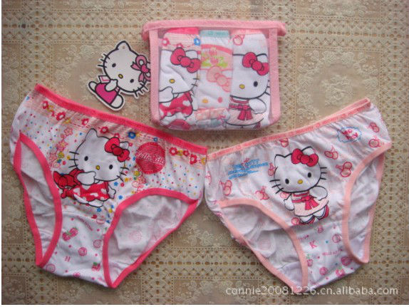 Wholesale girls briefs underwear 4-12yrs childrens underwear 100cotton cartoon free shipping can choose size 114