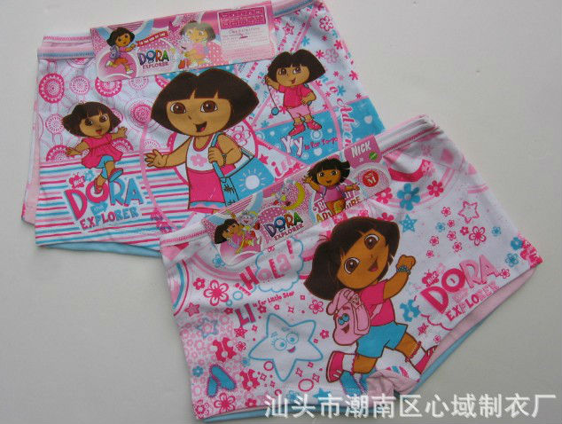 Wholesale girls underwear fashion style fit 5-11yrs childrens boxers 95cotton+ 5Lycra free shipping 103