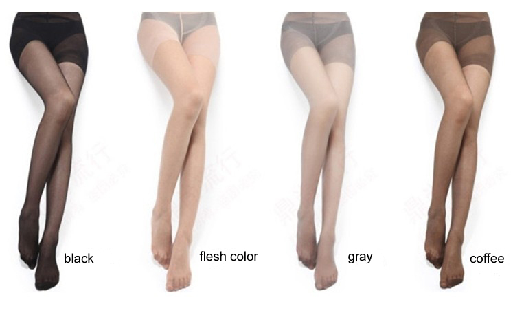 Wholesale High Quality Brand Wrap Core Silk Stocking Women's Sexy Tights Stockings Pantyhose Good Pack 4 Color Free Shipping