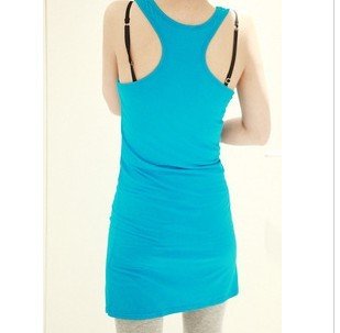 wholesale-High-quality modal pocket long section of the word vest