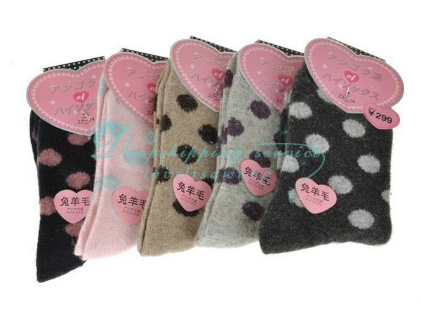 Wholesale Hot Fashion warm comfortable thickening of rabbit wool blended socks