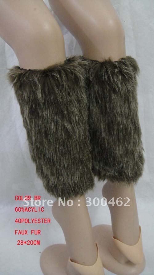 Wholesale, Hot Sale Soft Lady Winter Leg warmer Boot Sleeve Covers Faux Furs Socks 50pairs/lot