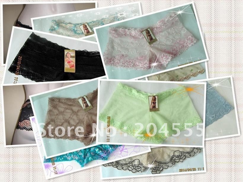 Wholesale - Hot sale Women's Underwear Lace Panties Boxers,sexy brief,600pcs/lot Mixed order Lowest Price