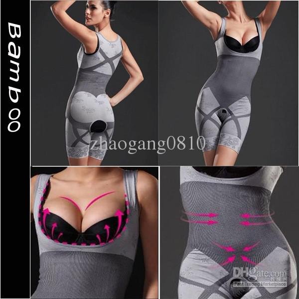 Wholesale - Hot Selling,Fashion Natural Bamboo Charcoal Body Shaper Underwear Slimming Suit bodysuits Free shipping