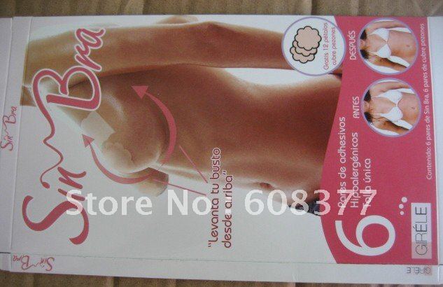 Wholesale Instant Breast Lift Bra Tape New Cleavage Shaper/Bring It Up/Lifts Bra/Sin Bra (one pack=6pairs) Free Shipping