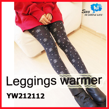 WHOLESALE Leggings thick pantyhose warmer ladie's XMAS snowflake design autumn winter foot gift 5pairs/lot say hi YW 212112