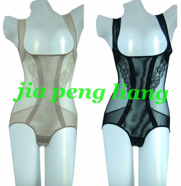 Wholesale Lightweight breathable Body Bodysuits Women's Shapers Sets Bamboo Fiber Underwear sexy lingerie 2 Colors Free Shipping