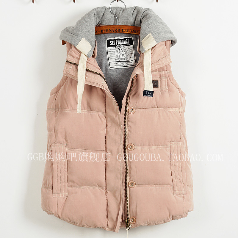 Wholesale Mushroom autumn women's with a hood suede fabric thickening autumn and winter vest cotton vest female vest