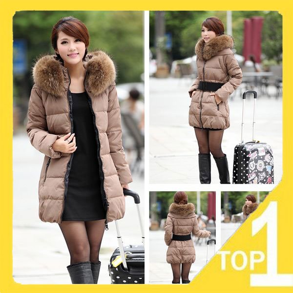 Wholesale New 2012 Casual Women's Winter Coats Cotton-padded Clothes Slim Outwear Warm and Fashion Women down jacket