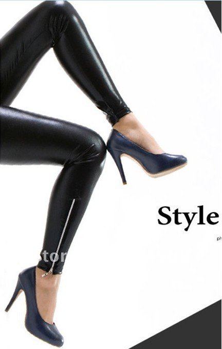 Wholesale! New Fashion Women's Shiny Faux Leather Leggings Tights Pants