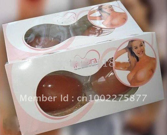 wholesale--New Un Bra Nude Strapless Self Adhesive Silicone A B C Cup 100pcs/lot