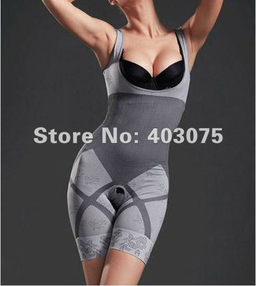 wholesale--one-piece shapers,ladie's body lift shaper,gen bamboo charcoal slimming suits Pants slimming underwear 100pcs/lot