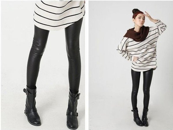 Wholesale or Retail 2012 New Fashion  Ladies Women's Sexy Wet Look Shiny Faux Leather Leggings Pants