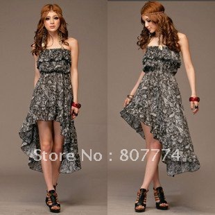 Wholesale Promotion Women's Asym hem dress Bohenmia floral dress Frilled dress mix order