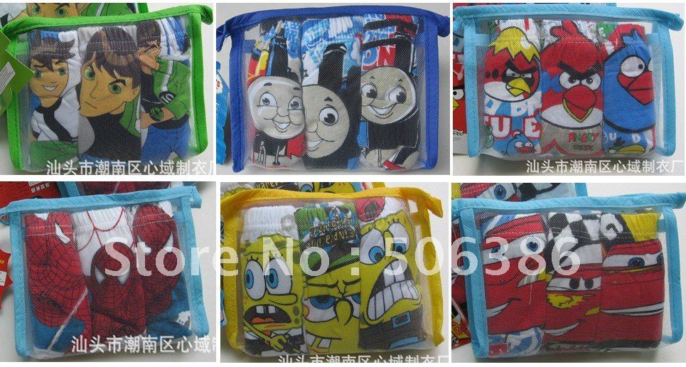 Wholesale quality children underwears,famous cartoon character Underewears,100% cotton Kids Underwear,girl and boy's underwear