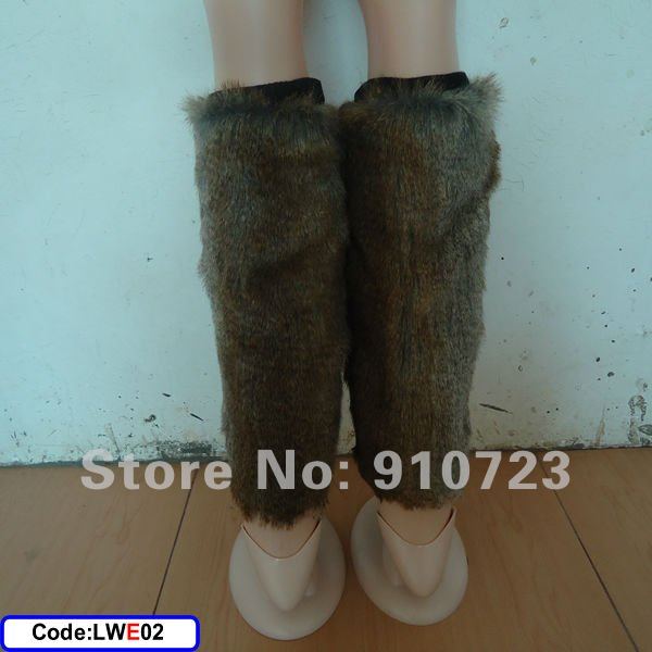 Wholesale - Rabbit Socks Stock Factory Stock Fashion Fake Fur Foot Boot Cover Faux Fur Leg Warmers Free Shipping