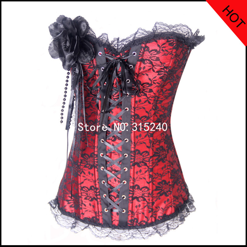 Wholesale red cheap corset