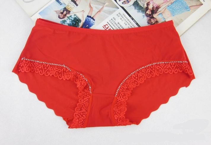 Wholesale Red  Lace ladies underwear non-trace ladies underwear free shipping