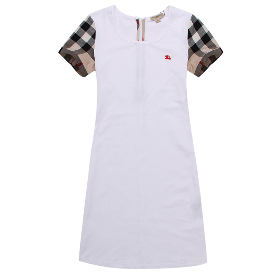 Wholesale/Retail New 2013 Fashion Brand Burb Women Summer Cotton O-neck Dress/Designer Casual Dresses/Blouse #1901-75 size M-XXL