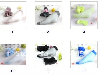 Wholesale retail women's candy colors Socks crystal silk socks cute short thin silk stockings multi colors to select