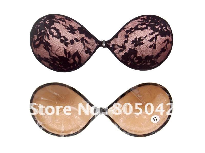 wholesale--silicone free bra invisible bra with fashion design 30pcs/lot + free shipping